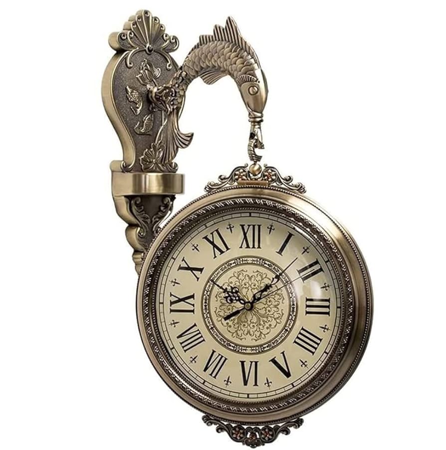 ※maco8※DOUBLE FACE WALL CLOCK Amazon.com: JIYTG Double Sided Clock Waterproof Metal Wall